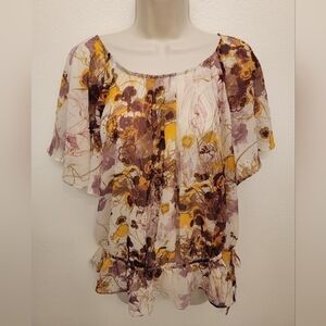 H&M Short Sleeve Sheer Blouse